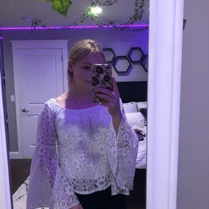 Hollister lace shirt